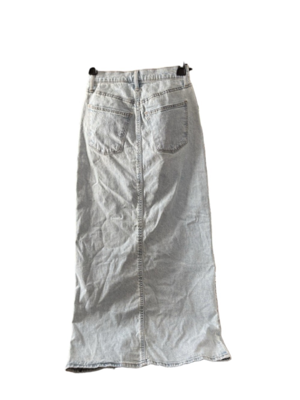 NWT. Women's Universal Thread Light Blue Denim Maxi Skirt Size 00 - Picture 2 of 4